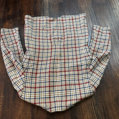 1960s 1970s Tan Pinstripe VTG Suit Jacket Sportcoat 40 Wool Checker Rockabilly