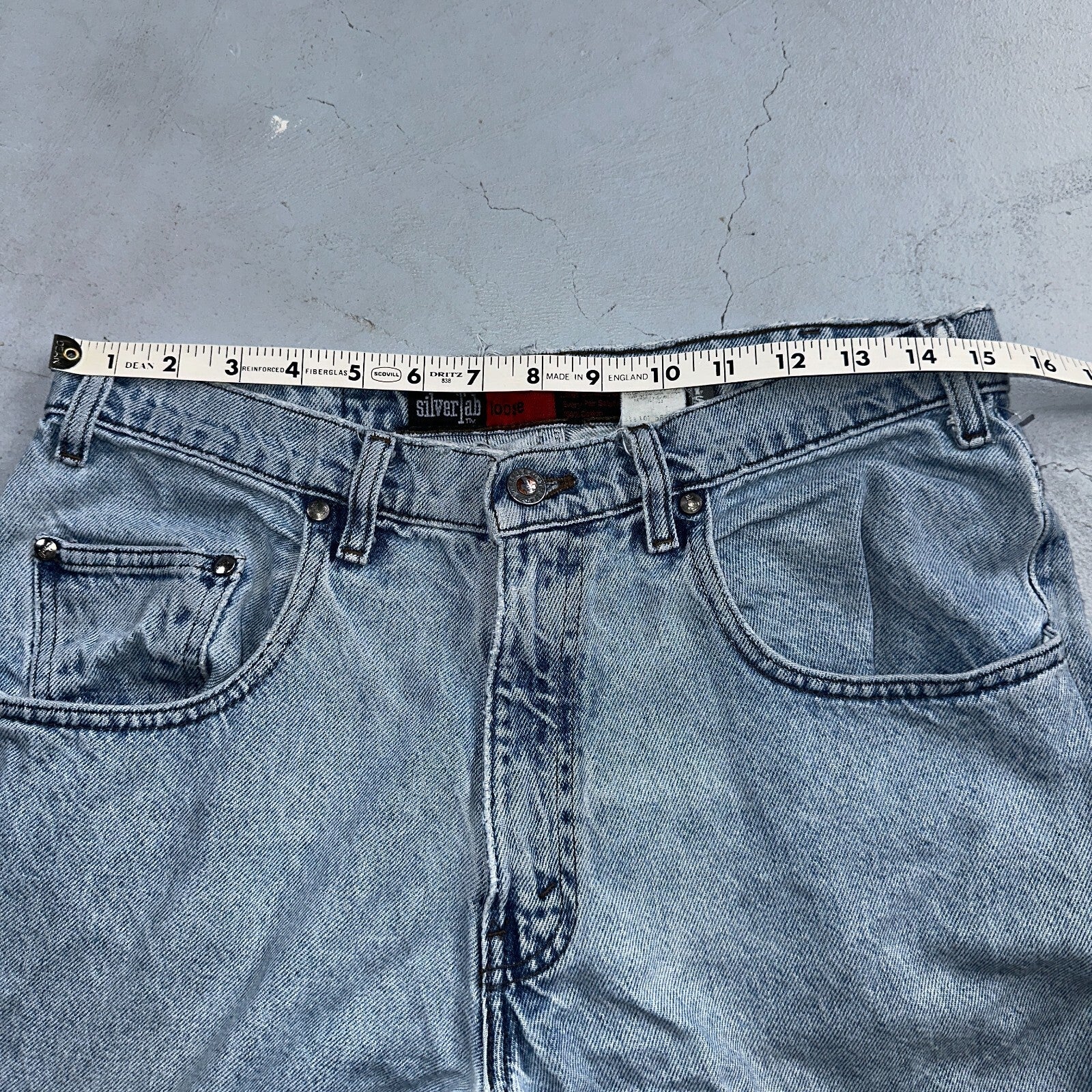 Levis Jeans VTG Mens 32x30 Silver Tab Loose Y2K Light Wash 90s Grunge Act 30x29