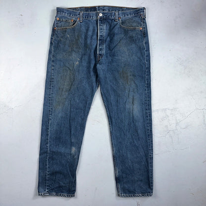 Levis 501 Vintage 90s USA XX Straight Leg Jeans Blue Dark Wash 40x32 Act 38x31