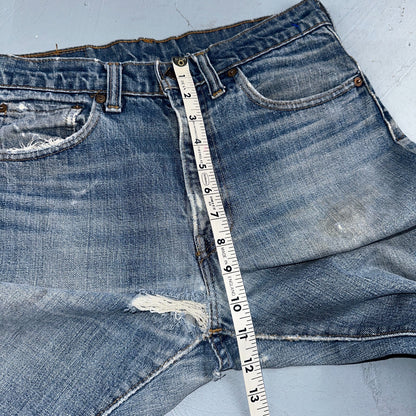 Levis 517 Vintage 70s SS USA Red Tab Bootcut Flare Blue Jeans Talon Act 29x32