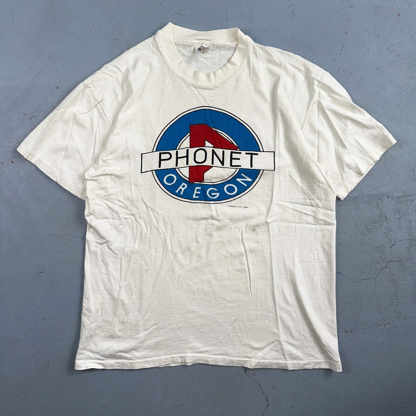 Oregon 80s Phonet VTG T Shirt Large Stedman Single Stitch Graphic PDX Racing Rap