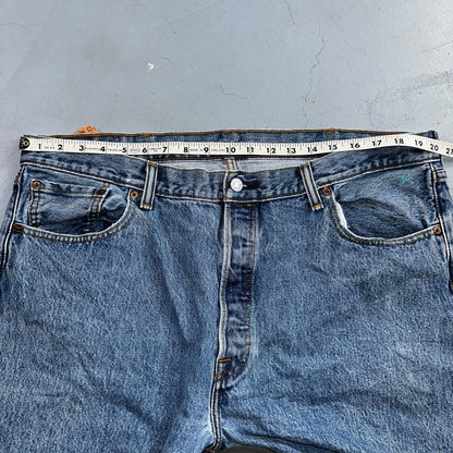 Levis 501 Y2K XX Straight Leg Jeans Blue VTG Light Wash 40x32 Act 40x30