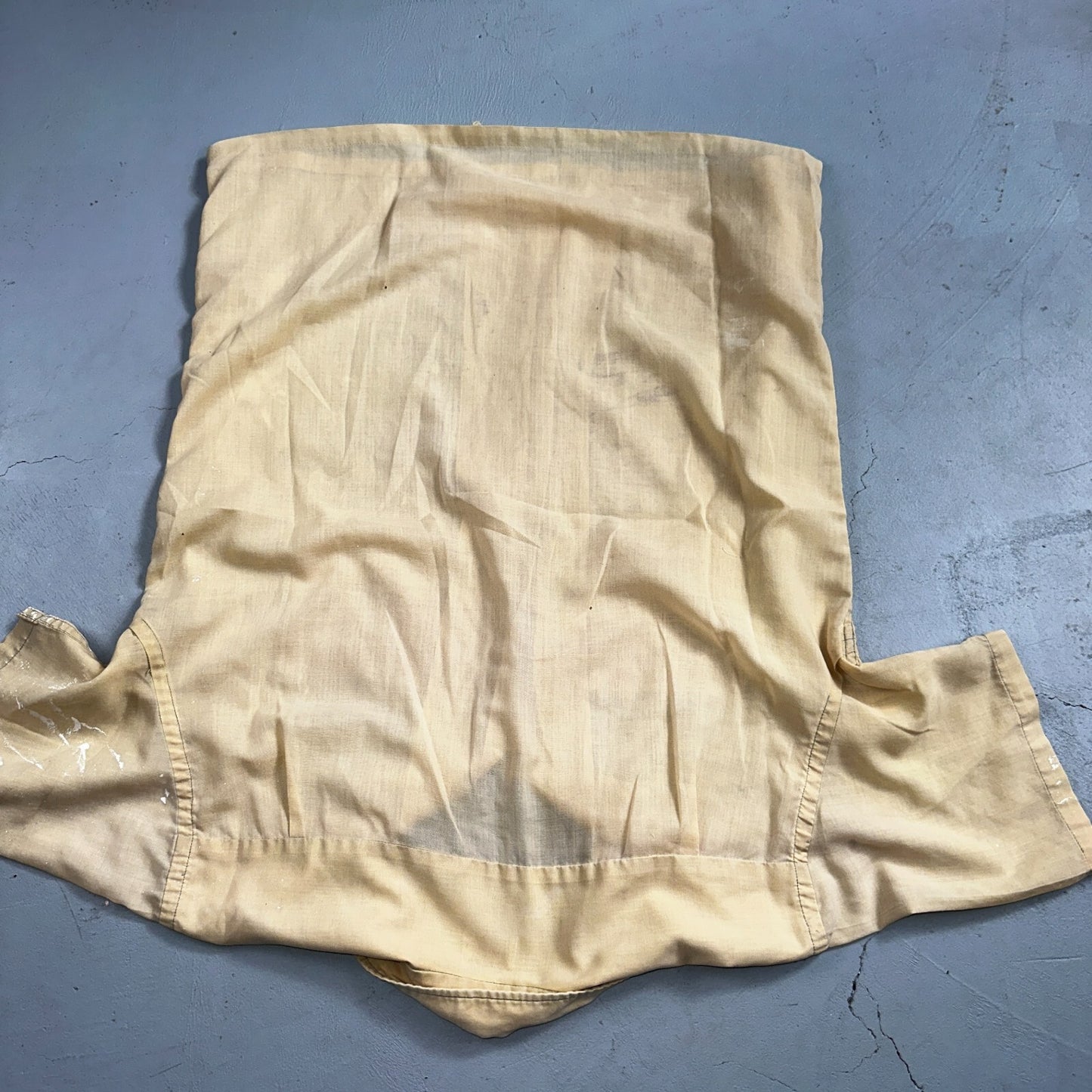 VTG 50s 60s Pennys Towncraft Paint Camp Loop Collar Shirt Rockabilly Button