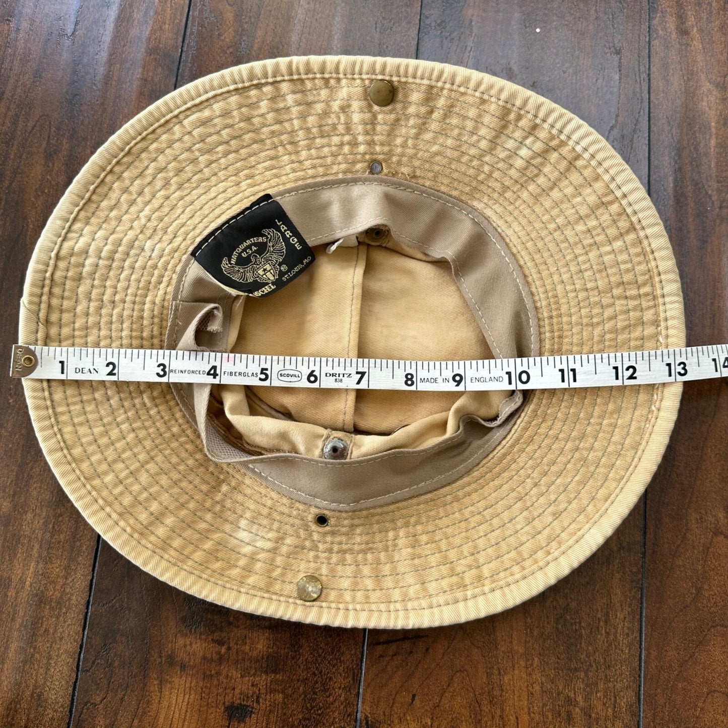 Henschel Canvas Hat Hatquarters USA TAN Mens Western Outdoors Outback Bucket 90s