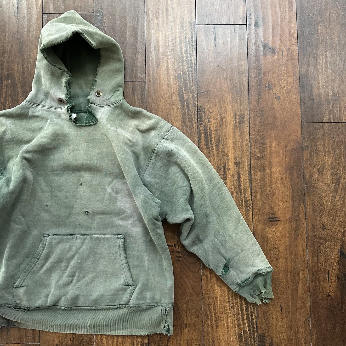 Champion 1970s Double Face RW Blank 70s Sweatshirt VTG Hoodie Afterhood Thrashed