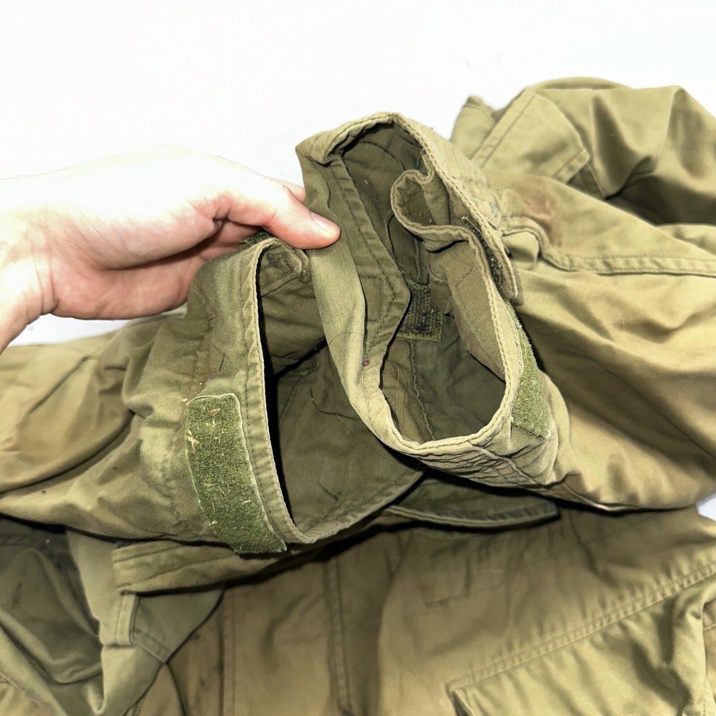 VTG US ARMY M-65 Field Jacket Coat Cold Weather Mans OG-107 Vietnam 70s Medium