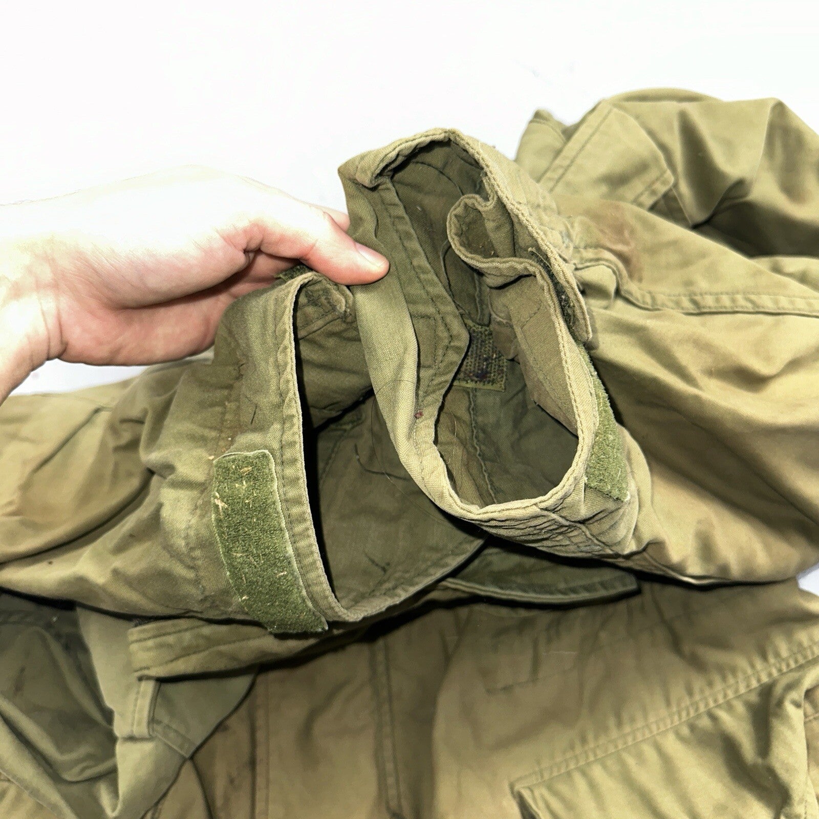 VTG US ARMY M-65 Field Jacket Coat Cold Weather Mans OG-107 Vietnam 70s Medium