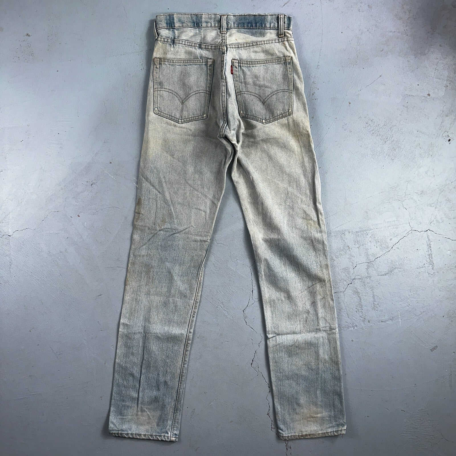 Levis 505 VTG 70s SS Redline Selvedge USA XX Jeans Light Wash Talon Act 29x34