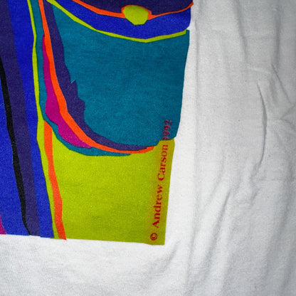Sunriver Golf Clubs 90s USA VTG T Shirt Colorful Art Picture Graphic Mens Game
