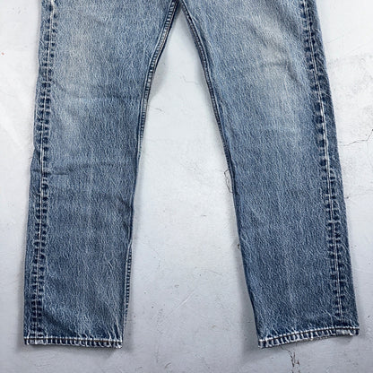 Levis 501 Vintage 90s USA XX Straight Leg Jeans Blue Light Wash 35x34 Act 33x31