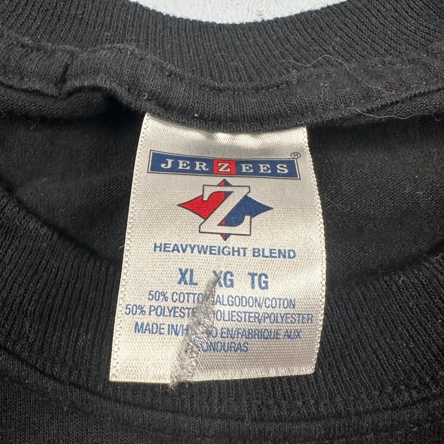 JERZEES Y2K VTG T Shirt Black No Print Lot 1 Basic Tee Simple 2000s