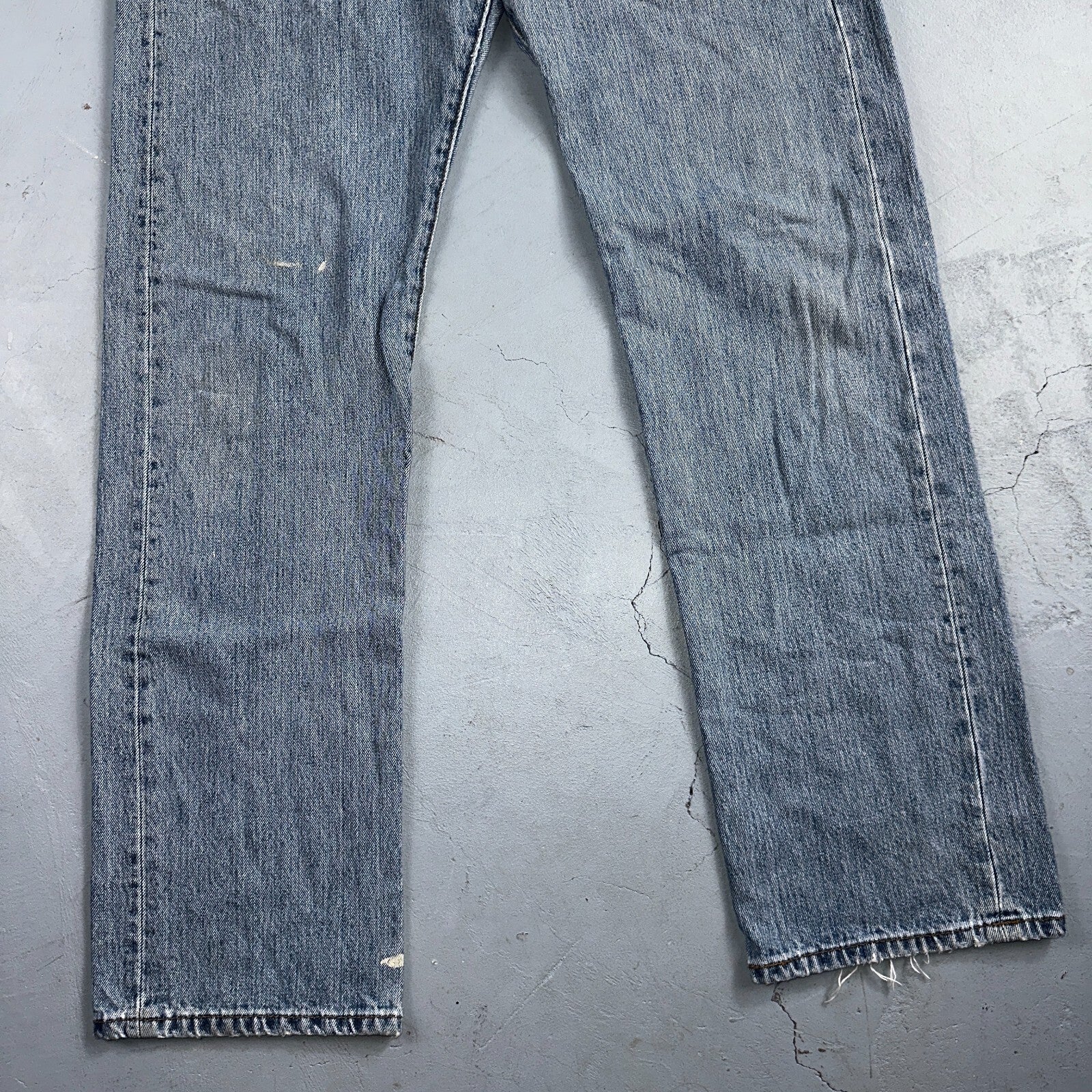 Levis 501 Vintage Y2K XX Straight Leg Jeans Blue Light Wash 34x32 Act 34x31