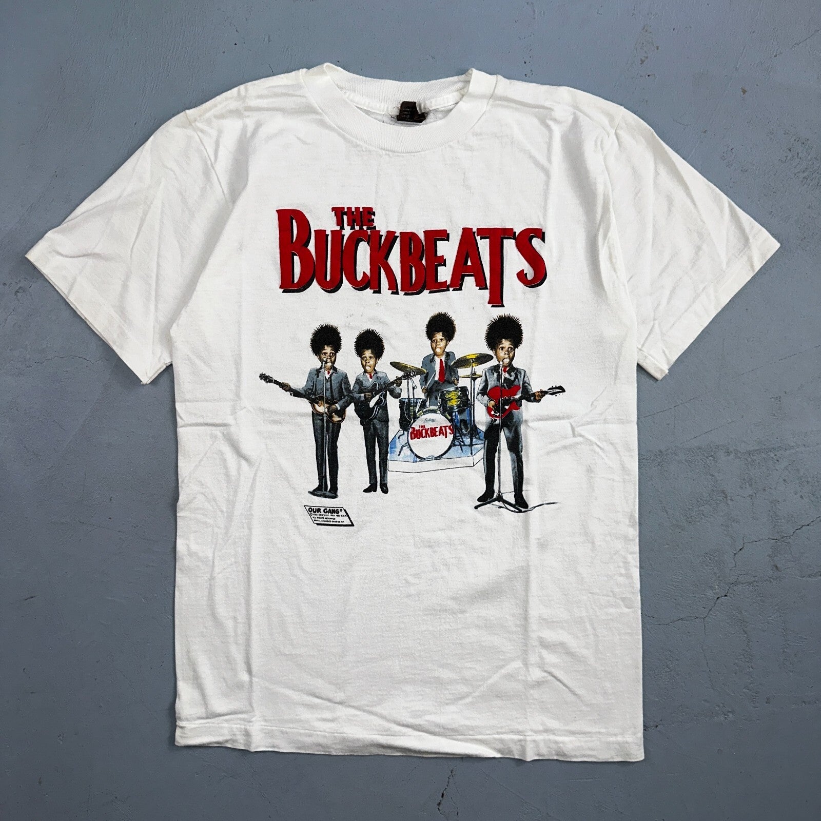 Vintage 1980s Little Rascals Buckwheat The Buckbeats Beatles Shirt 80s Band Rap