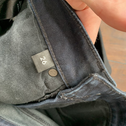 Spanx Women’s 5 Pocket Ankle Skinny Jeans Size 27x28 Black Vintage Style Used