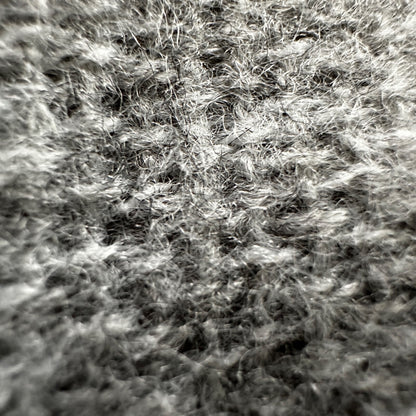 Gray Solid Stitched Scarf Lightweight Heather Winter Used Big Size Cute SQUARE