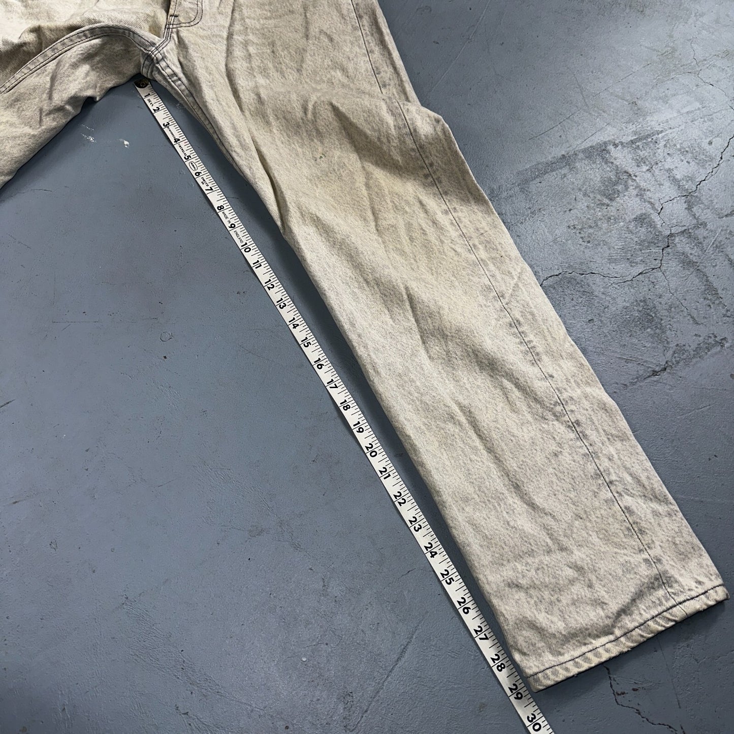 Levis 501 Vintage 90s USA XX Straight Leg Jeans 31x30 Gray Light Wash Act 31x29