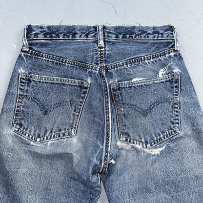 Levis 501 Big E Vintage 60s Redline Selvedge USA XX 1960s Jeans 66 Act 26x31