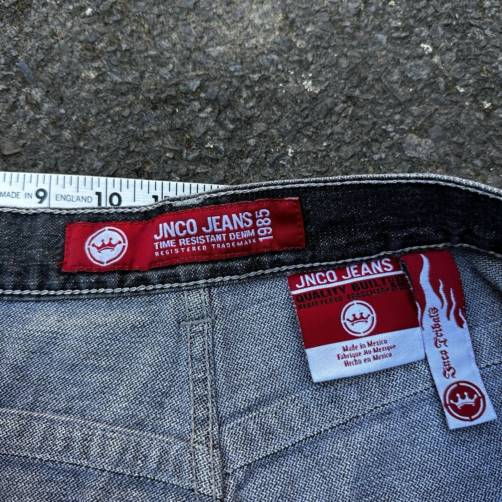 VTG JNCO Jeans Men's 38x32 Y2K Skater Wide Leg Flaming Snakes Skate Emo Grunge