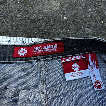 VTG JNCO Jeans Men's 38x32 Y2K Skater Wide Leg Flaming Snakes Skate Emo Grunge