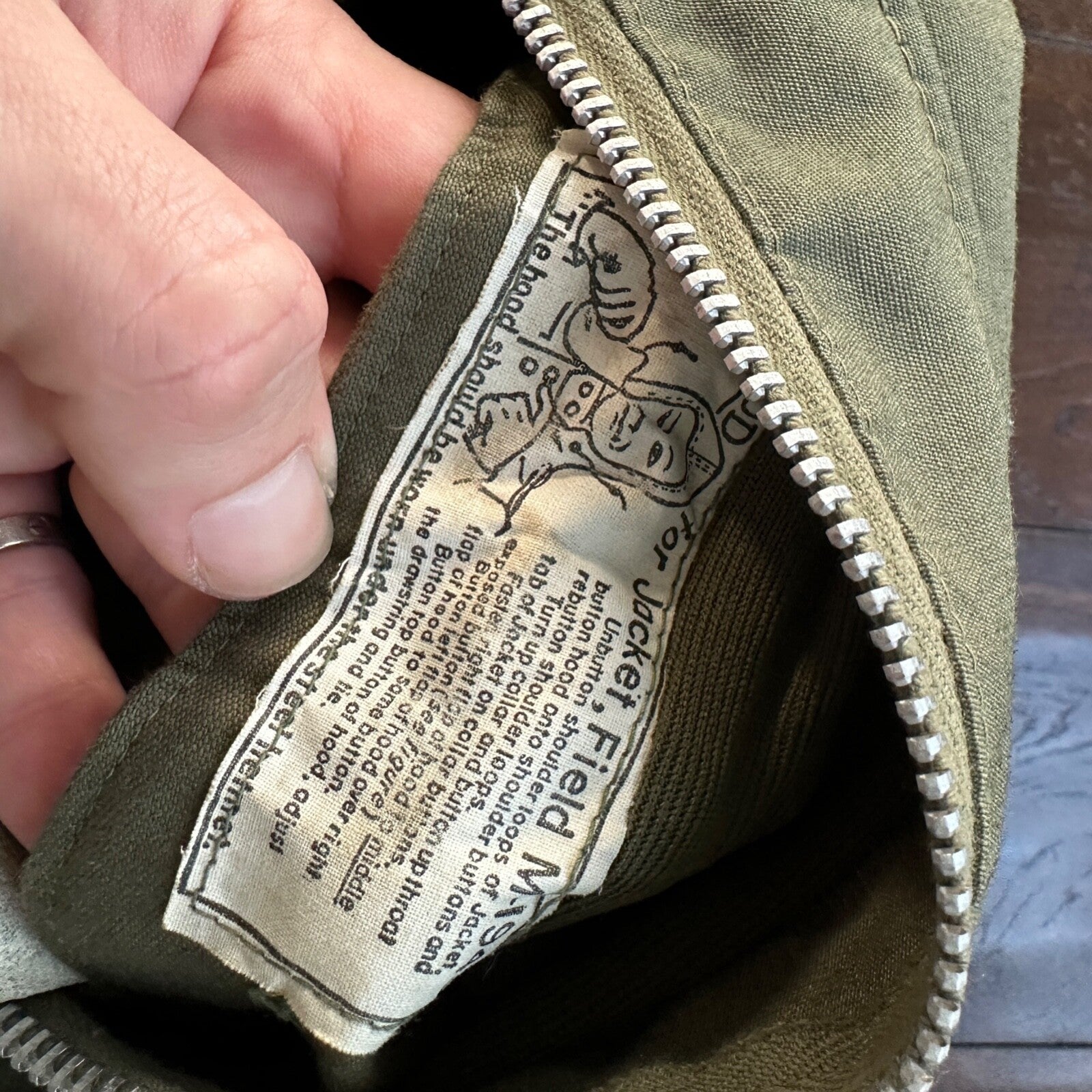 VTG Military M-1943 Combat Field Jacket 1950s Civilian Size M Regular M43