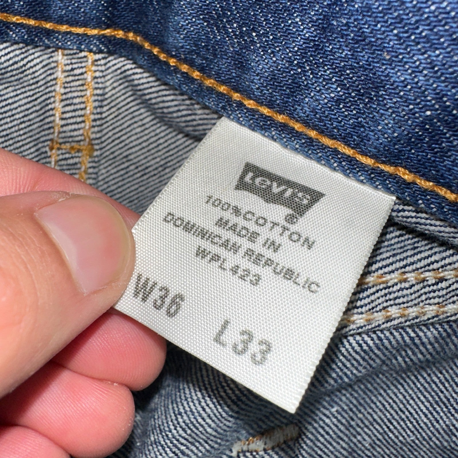 Levis 501 Vintage Y2K 90s XX Straight Leg Jeans Blue Dark Wash 36x33 Act 32x26