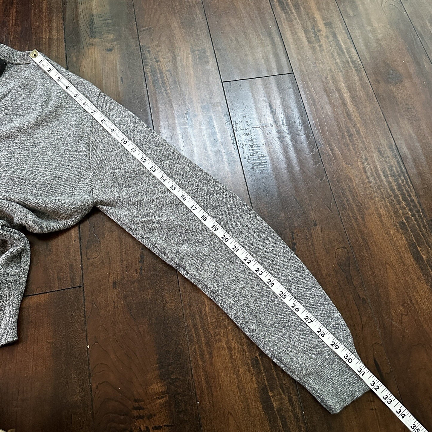 VTG 70s Jantzen Gray Wool Dave Marr Grandpa Cardigan Sweater Rockabilly L USA