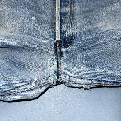 Levis 501 Vintage 90s USA XX Straight Leg Jeans Blue Light Wash 40x36 Act 36x31