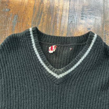 Vtg 60s 70s Thrashed Acrylic Sportswear Shirt Surf Skate Black Oregon USA