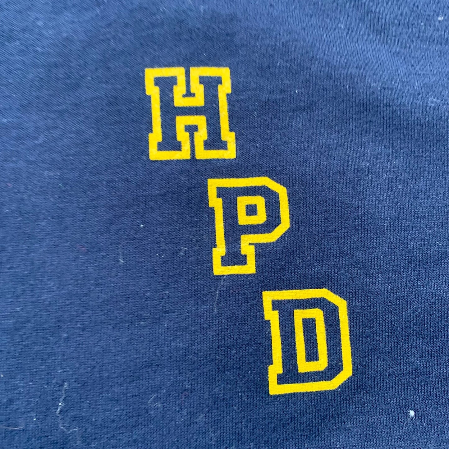 HPD Basic Simple Vintage T Shirt Worker Travel Rap Movie Anime 90s Russell Navy