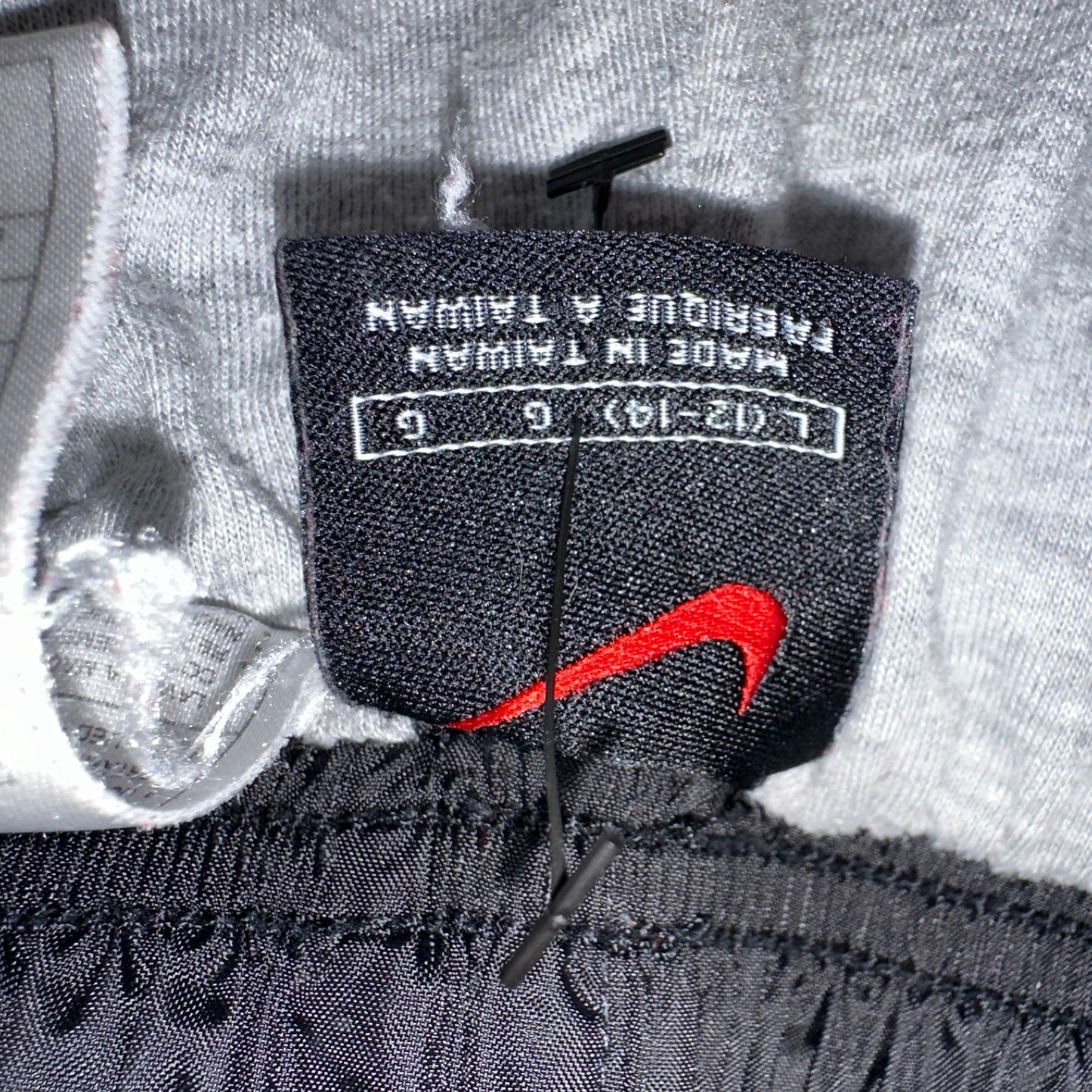 Nike VTG 90s Windbreaker Track Pants Ankle Zip Lined Black 1990s Essential