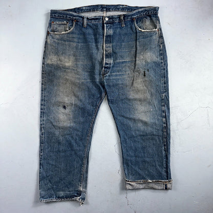 Levis 501 Vintage 70s SS Redline Selvedge USA XX Jeans Med Wash 48x30 Act 44x26