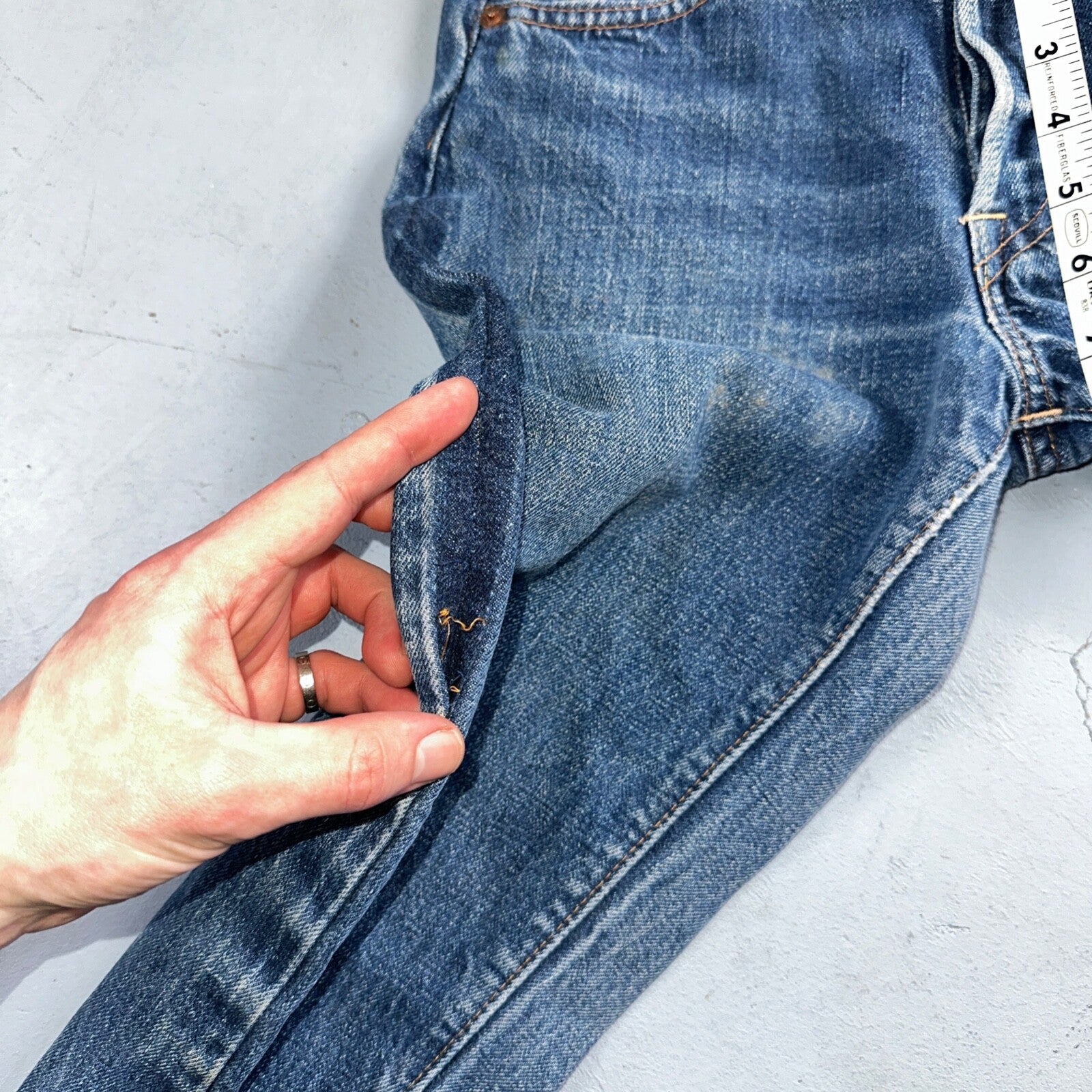 Levis 501 Big E Vintage 60s Redline Selvedge USA XX 1960s Jeans 66 Act 23x26