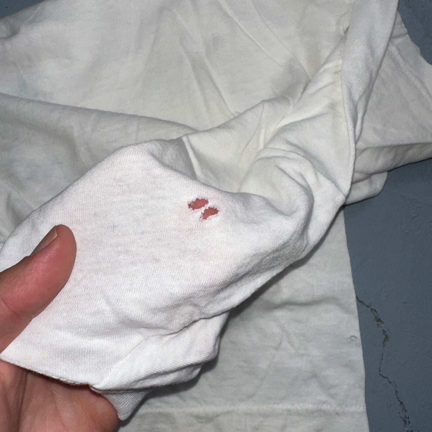 Hanes 70s Flower Art VTG T Shirt White Single Stitch Custom One Of A Kind Cute