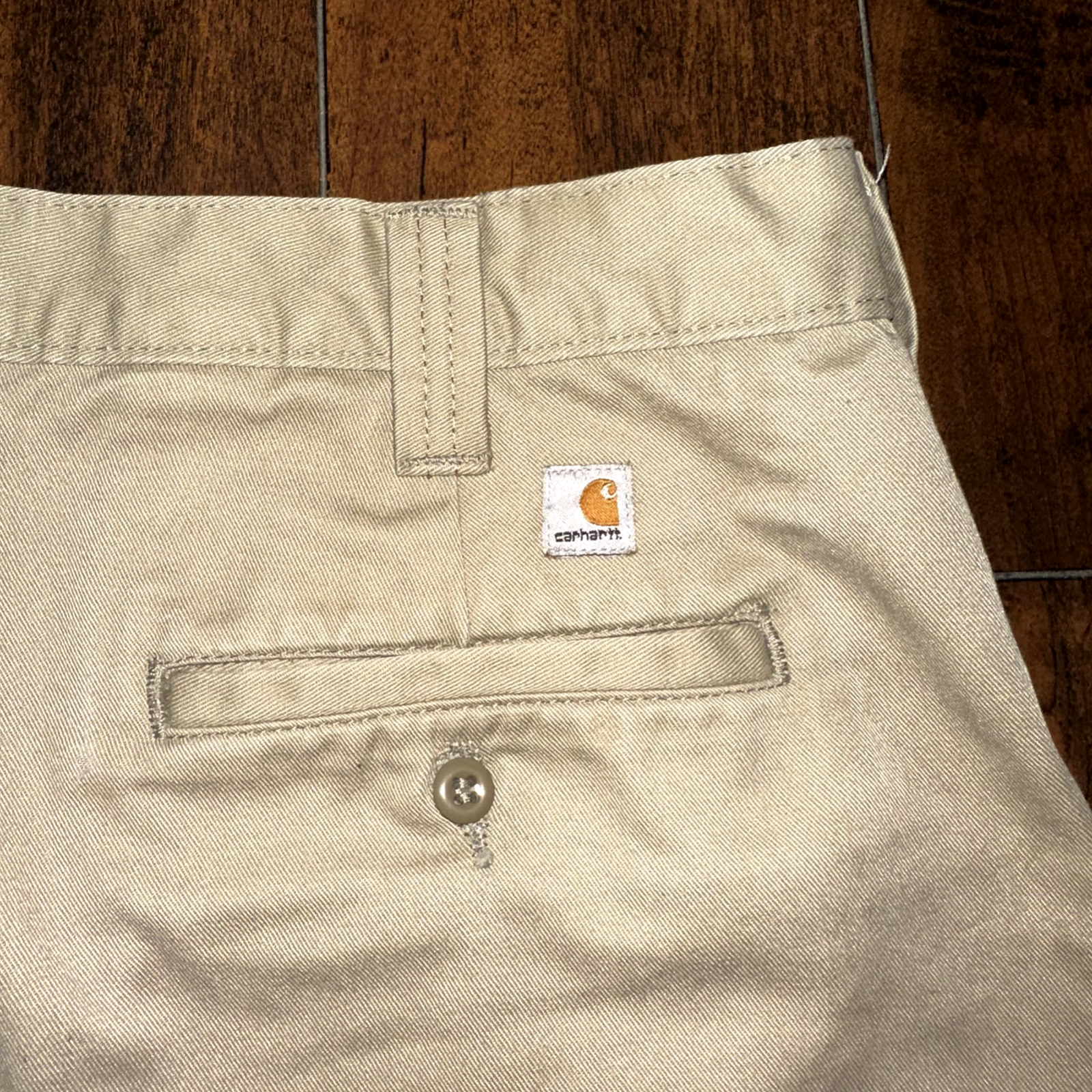 Carhartt Pants Mens Tan 34x29 Chinos Straight Leg Flat Front Workwear Relaxed