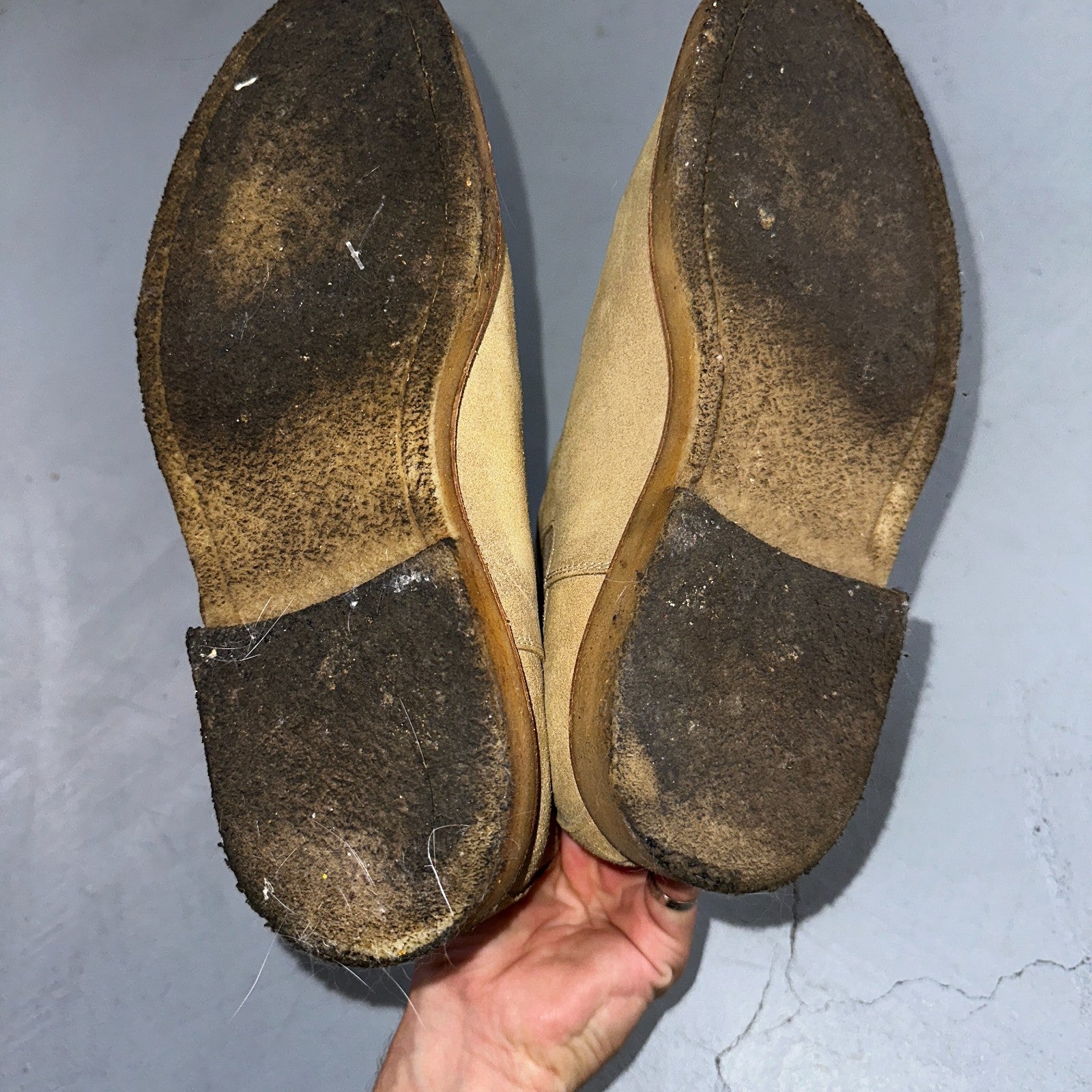 Common Projects Beige Suede Chelsea Workboots Size 39 Mens Tan Authentic