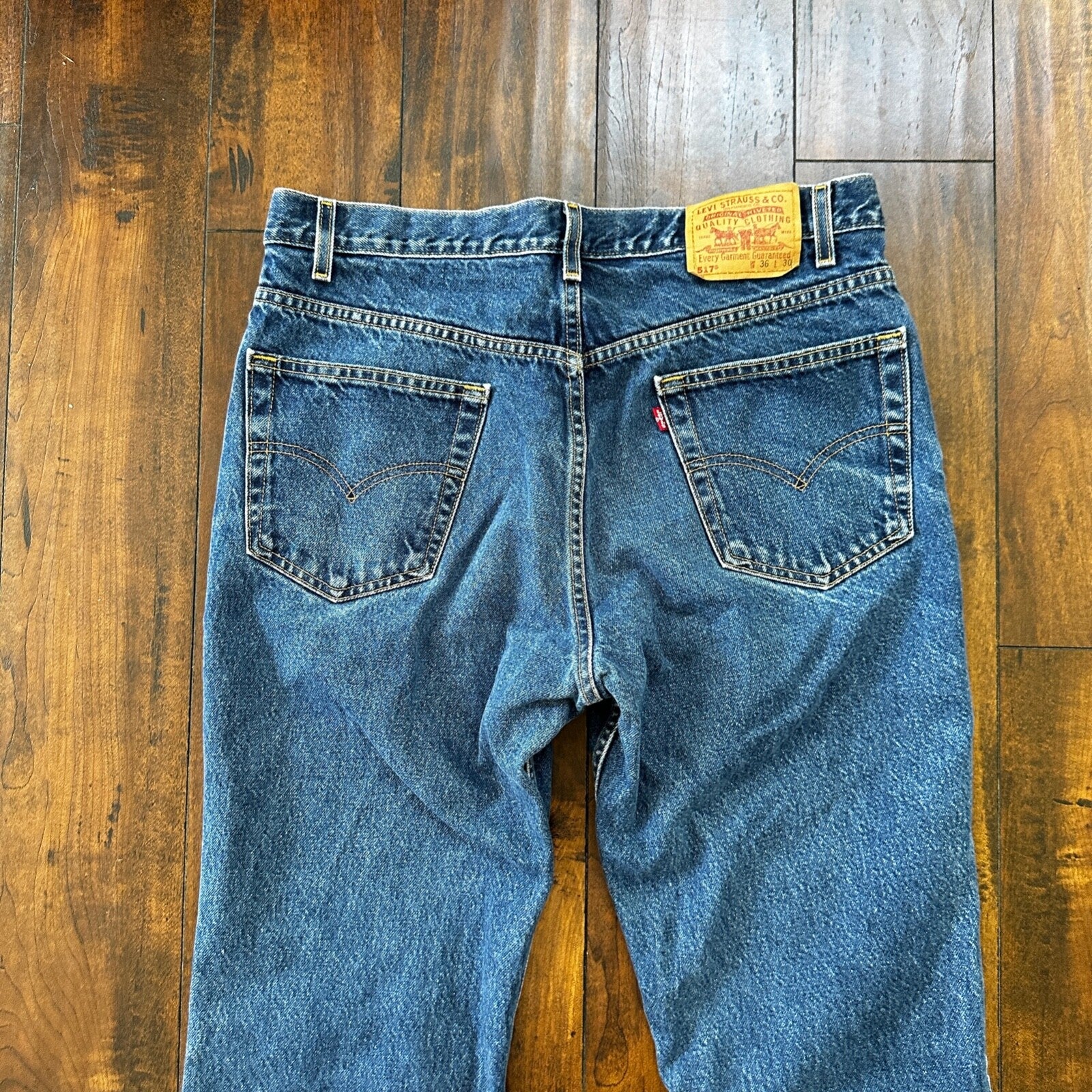 Levis 517 Vintage 90s Med Wash Jeans Boot Cut Mexico Y2K 36x30 Act 34x28