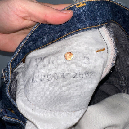 1970s VTG Workwear Denim Jeans Size 30x29 70s Rockabilly 501 High Rise Talon