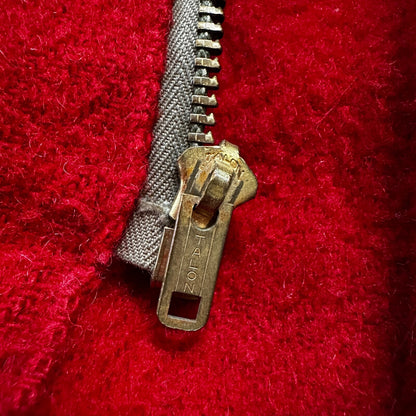 VTG 40s 50s Wool Western Coat Jacket Rockabilly Red Military Green WWII RARE