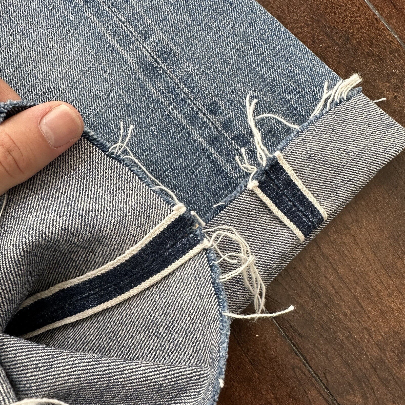 Levis 501 XX Big E True Vintage 60s Redline Denim Capri Jeans 1960s 25x24 Chop