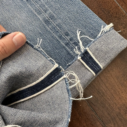 Levis 501 XX Big E True Vintage 60s Redline Denim Capri Jeans 1960s 25x24 Chop