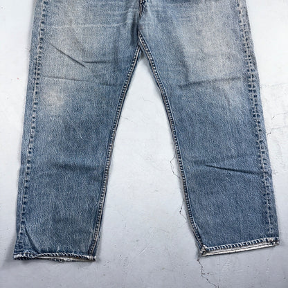 Levis 501 Vintage 90s USA XX Straight Leg Jeans Blue Light Wash 46x32 Act 42x28