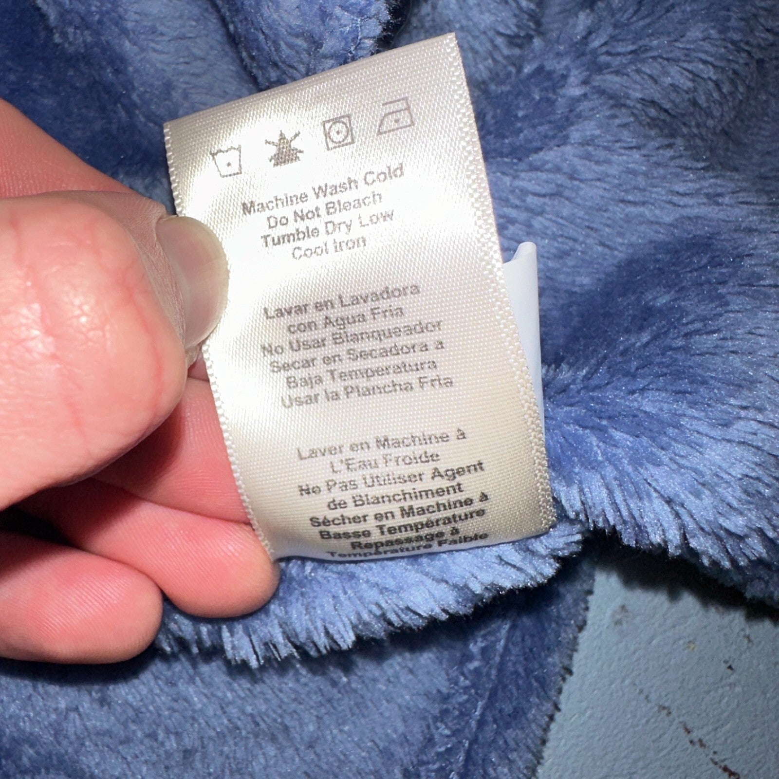 UGG Soft Surroundings Fleece Vest Hooded Blue Soft Cardigan Cozy M/L