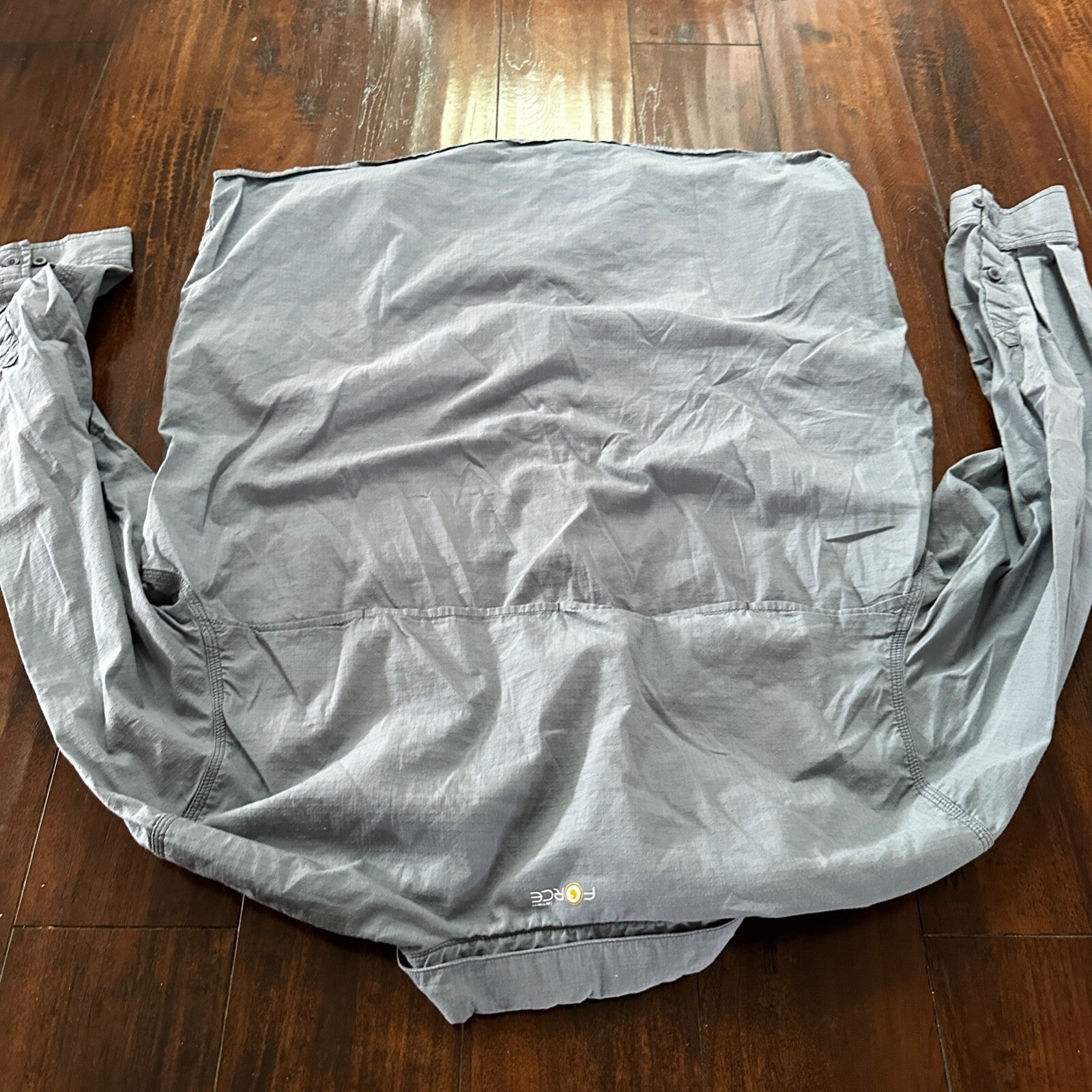 Carhartt Button Shirt XL Blue Force Long Sleeve Shirt Vented Relaxed Fit 101290