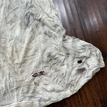 Thrashed Munsingwear Vintage T Shirt 60s 70s Grunge Garbage White Rockabilly