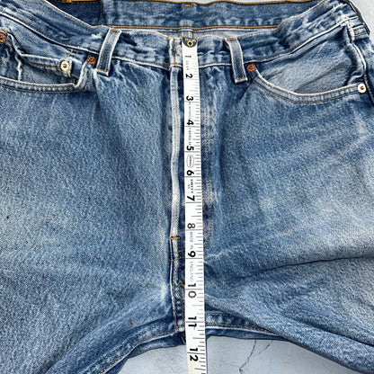 Levis 501 Vintage 90s USA XX Straight Leg Jeans Blue Med Wash 34x38 Act 31x33
