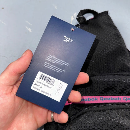 REEBOK Cosmos Crossbody Sling Bag Back Pack Black Pink Lightweight NWT