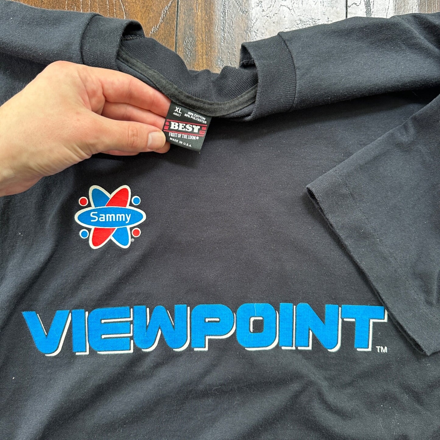 Viewpoint VTG T Shirt XL Screen Stars Faded Black 90s Hip Hop Jimmy Neutron Cool