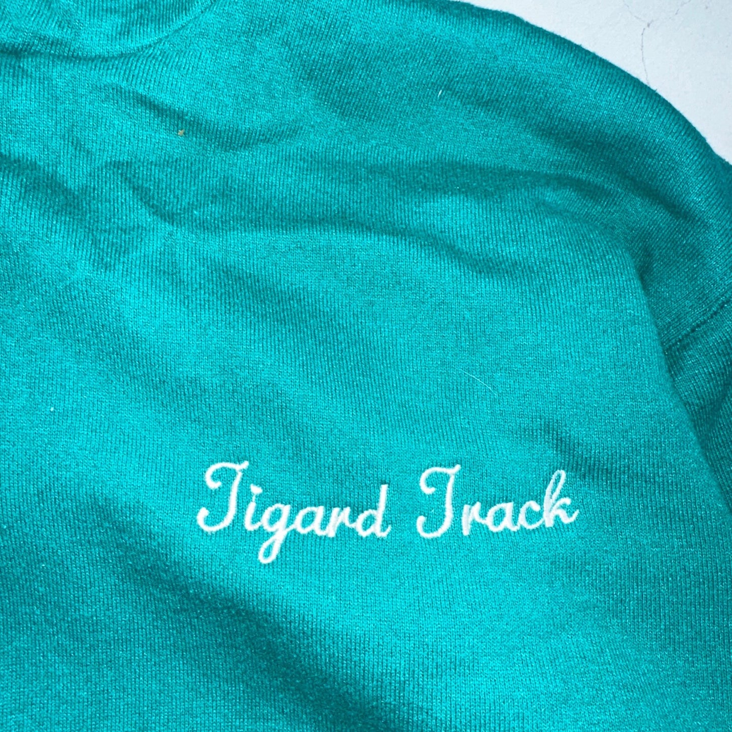 Russell Athletic Sweatshirt Tigard Track VTG Hoodie Green 90s USA Oregon PDX