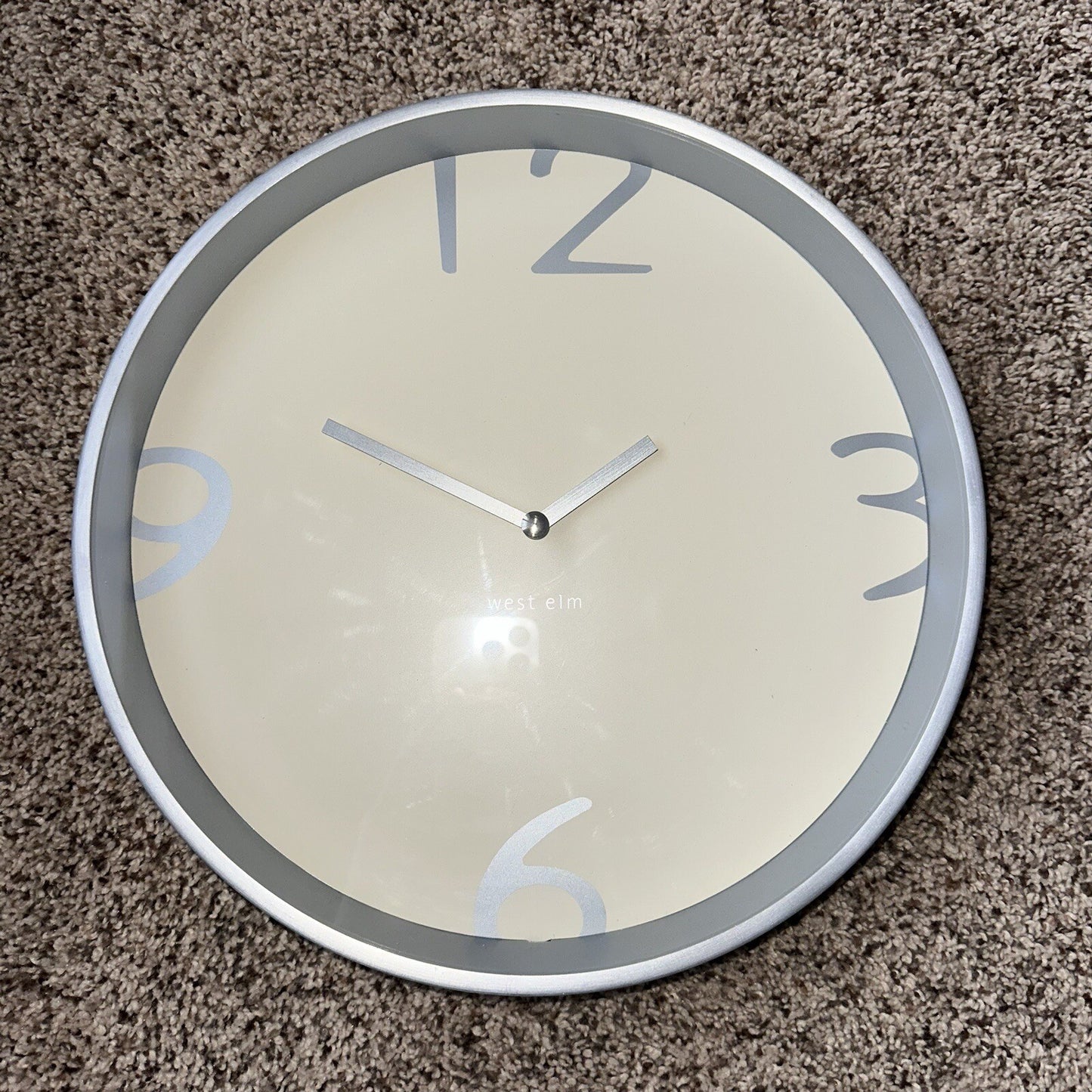 West Elm Modern 12 Inch Wall Clock Display Hotel Office Minimalist MCM Vtg DWR