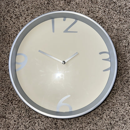 West Elm Modern 12 Inch Wall Clock Display Hotel Office Minimalist MCM Vtg DWR